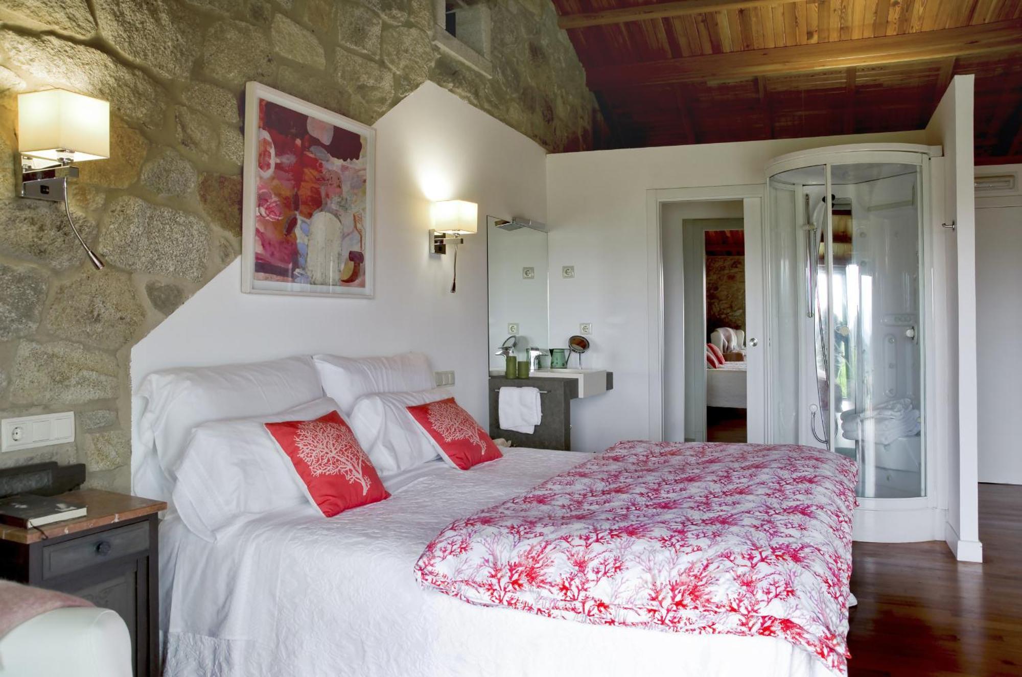 Villa Casa Do Cebro Casa Con Piscina Y Jacuzzi Privados à Saint-Jacques-de-Compostelle Extérieur photo