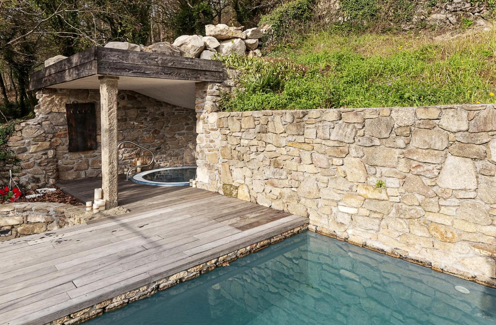 Villa Casa Do Cebro Casa Con Piscina Y Jacuzzi Privados à Saint-Jacques-de-Compostelle Extérieur photo